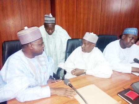 NNDC Delegation inside the ante-chamber, Government House, Maiduguri