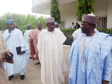 NNDC Delegation inside Government House, Maiduguri