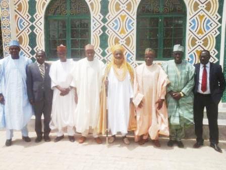 NNDC's Management in a group photograph with Emir of Dutse. His Royal Highness Dr. Mahammadu Sanusi