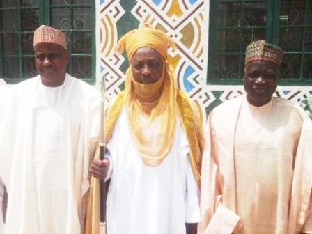 Emir of Dutse (middle), Chairman of NNDC (right) and GMD of NNDC (left)