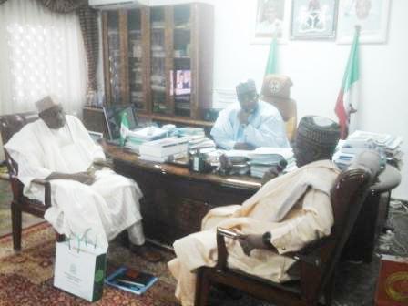 Chairman of NNDC (right) and the GMD of NNDC in Gov Mohammed Abubakar esq of Bauchi State office